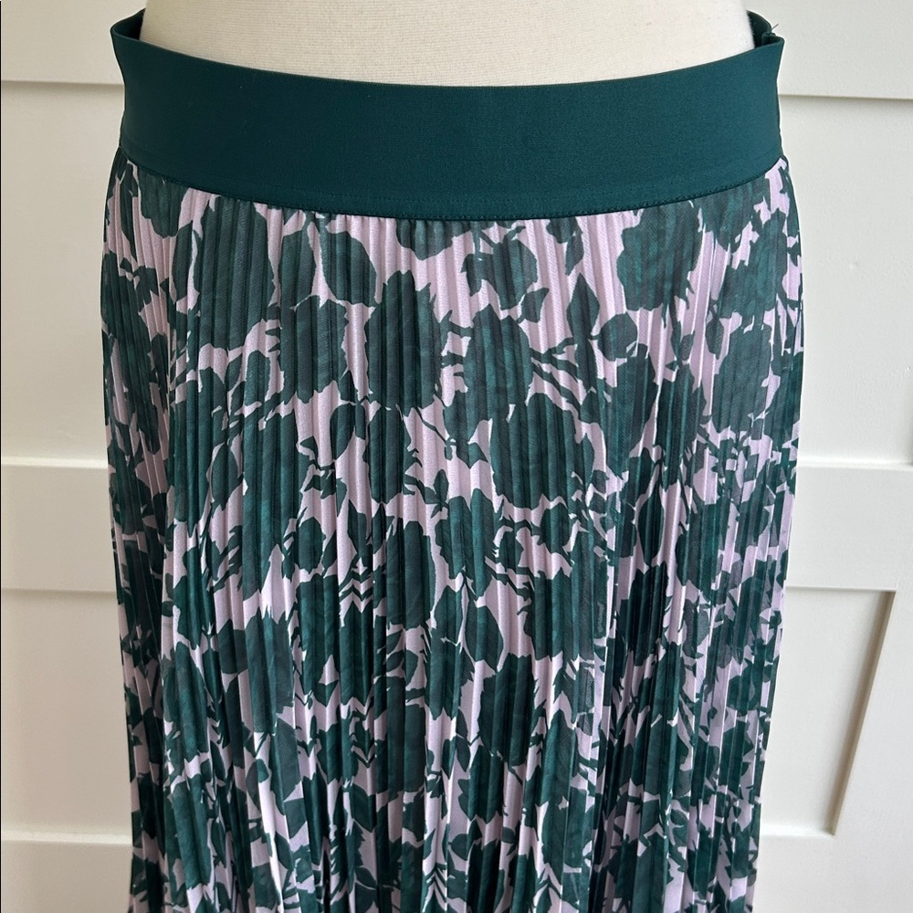 ARITZIA Wilfred Twirl pleated floral midi skirt - Picture 2 of 2